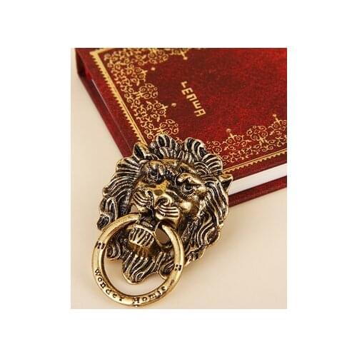 Big Sale 3D Alloy Stickers for Phones jewelry findings diy Punk lion head DIY accessories/pendant/adornment/decoration Vintage