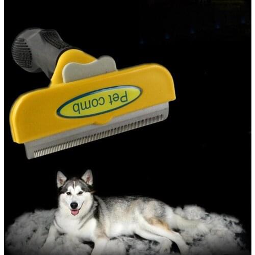 Pet Dogs Hair Removal Comb Pet Grooming Brush Deshedding Tool for Cats Undercoat Deshedding Tool Professional Hair Removal Tools