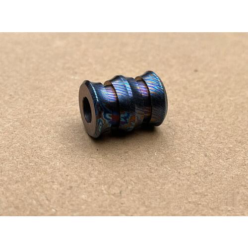 Mack Walker Titanium Damascus Knife DIY Beads Timascus Knife Pendant DIY EDC Knife Beads