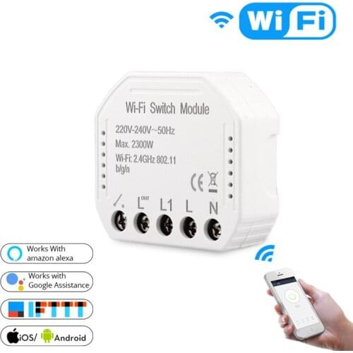 Wifi Smart Light Switch DIY Breaker Smart Life/Tuya APP Remote Control Voice Control for Alexa Echo Google Smart Home Automation
