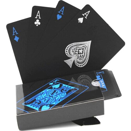 Waterproof PVC Plastic Playing Cards Set Trend 54pcs Deck Poker Classic Magic Tricks Tool Magic Box-packed