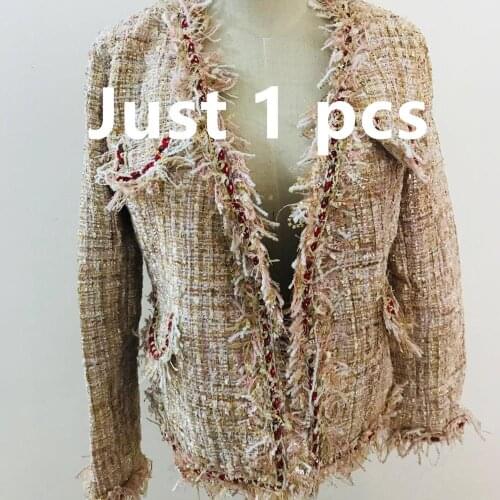 Just 1 piece Women Basic Coats Fashion Elegant Vintage Tweed Autumn Casual Formal Woolen Overcoat Coat Winter Jacket Women