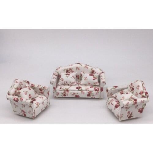 1:12 miniature soft sofa dollhouse furniture toy for dolls children doll house pretend play toys for kids girls fun gifts new