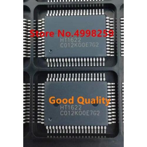 100% NEW Original 5PCS HT1622 Chip RAM Mapping 32x8 LCD Controller for I/O IC QFP64