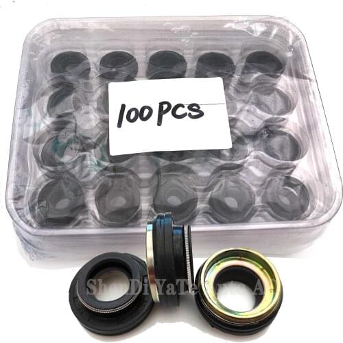 100pcs,Automotive Air Conditioning Compressor shaft seal LIP TYPE Rubber-mounted,oil seal for the compressor of jianshe SS-96