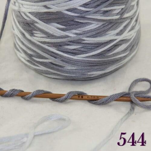 1X400g soft sell high quality 100% cotton hand-woven yarn Silver White cone 422-544