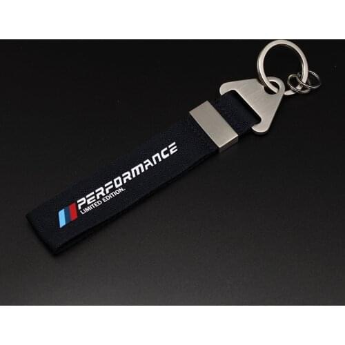 Keychain Alloy key ring nylon Exquisite printing for BMW e30 e46 e90 e60 e39 e36 f30 X5 X6 M Performance Car accessories