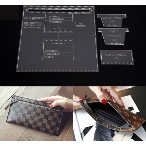 CQB-10 Handbag Acrylic Template Wallet Leather Pattern Acrylic Leather Pattern Leather Templates for Bags