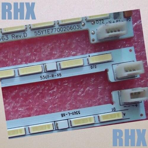 FOR skyworth FOR Coocaa 55K1Y Article lamp 7449-655000-L020 55Y1E770020603L 1piece=78LED 607MM