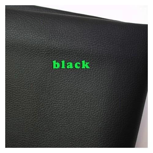 Black Small Lychee Pu Leather Faux Leather Fabric Pu Artificial leather Upholstery Leather Sold By The Yard Free Shipping