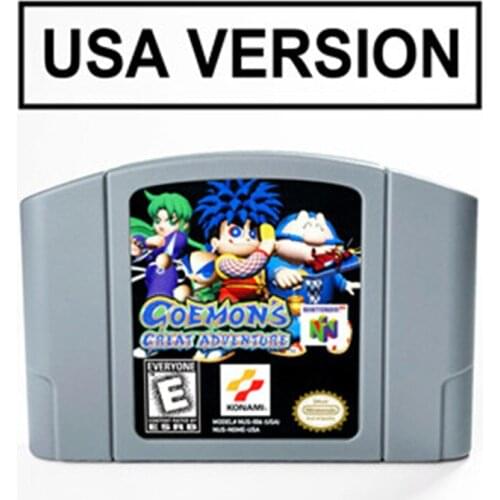 Goemons Goemons Great Adventure For 64 Bit Game Cartridge USA Version NTSC Format