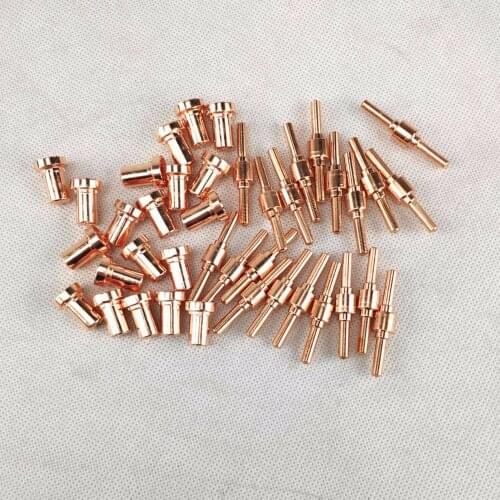 40pcs Plasma Cutting Torch Consumable Cutting Extended Long Plasma Cutter Kit 40A PT31 Plasma Torch Nozzle Tip Electrode