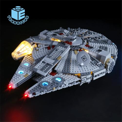 MTELE Brand LED Light Up Kit For 75257 Star war 2019 New Edition Millennium Compatile With Falcon LJ99022