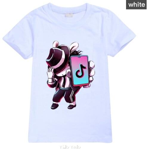 New Tik Tok Boys T-shirt Girls T Shirt Kawaii Summer cotton Kids Tops Cartoon Graphic Tees Funny Harajuku Children Tshirt