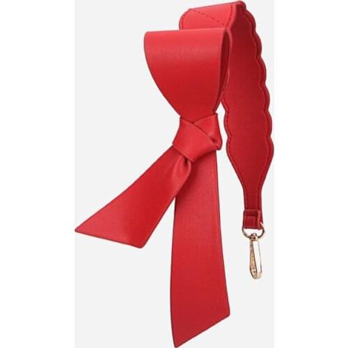 IMIDO 46cm Bow Short Strap pu Leather Handbag Belt Bag Handle Shoulder Bag Strap Replacement Accessory Parts Brand Design STP163