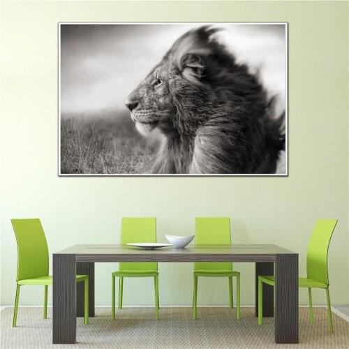 Lion Posters Wall Art Canvas Painting Animal Pictures Modern Wall Paintings for Living Room Home Decor Mane Savannah Cuadros