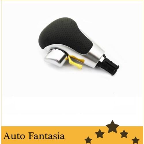 RS6 brush aluminium perforated leather auto shift knob for Audi a4 b8