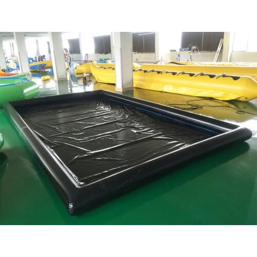 Water Reclamation System Inflatable Car Wash Mat Water Containment Mat For Car Cleaning