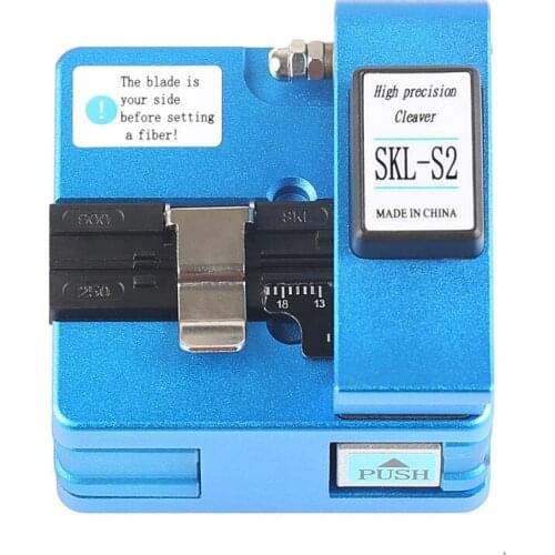 SKL-S2 fiber cleaver knives fiber optic cable pigtail bare fiber cutting fiber knives fiber cutting machine blue