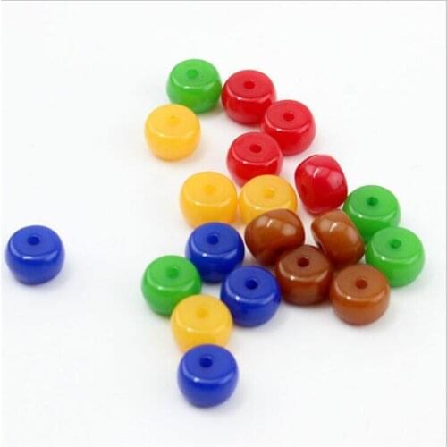 Resin Synthetic ambers Beeswax Angelite rondelle spacer beads loose Drum stone abacus beads for jewelry making handmade necklace
