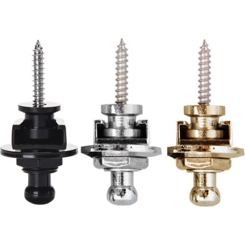 2 Pcs Guitar Strap Lock Botton Schaller Style Straplocks Electric Acoustic Guitar Bass Strap Locks