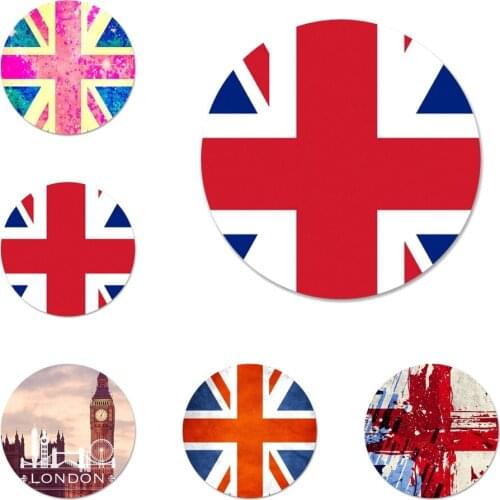 Flag United Kingdom London Icons Pins Badge Decoration Brooches Metal Badges For Clothes Backpack Decoration 58mm