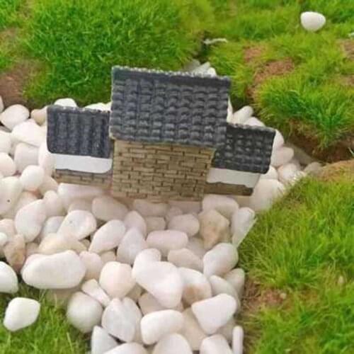 ZOCDOU 1 Piece Ancient City Wall Courtyard Small Statue Little Figurine Crafts Figure Ornament Miniatures