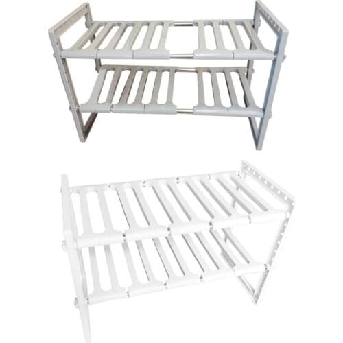 1set of adjustable kitchen utensils storage rack sink rack bathroom storage rack 23GB