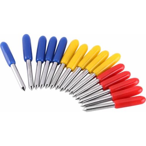 15pcs 30/45/60 degrees for Roland cutting plotter vinyl cutter blade and knife holder
