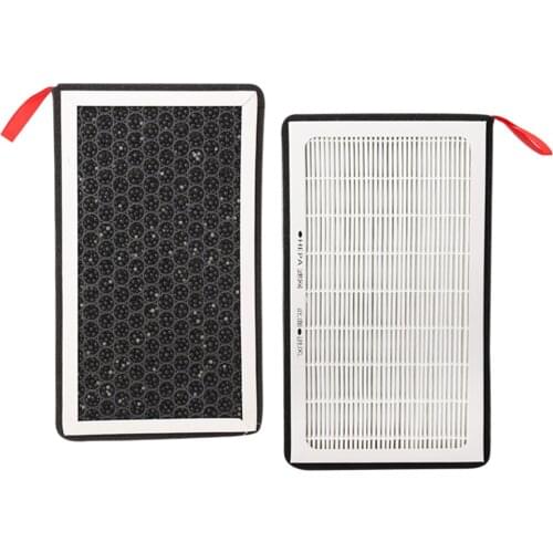 2pcs Air Filter HEPA With Activated Carbon Air Filter For Tesla Model 3