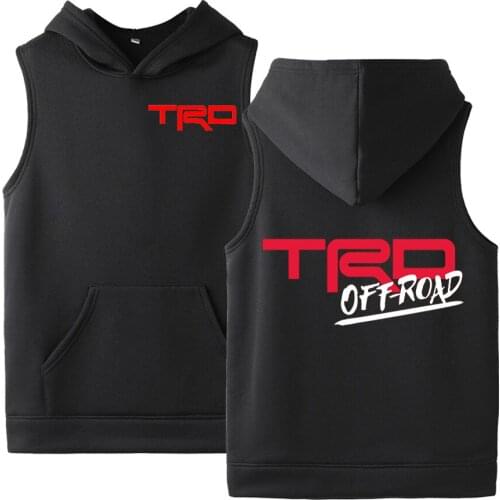 2020 TOYOTA TRD OFF-ROAD Summer Men Basketball Star Hoodie Tank Top Sleeveless Sweatshirt Sport Mens Slim Hip Hop Vest
