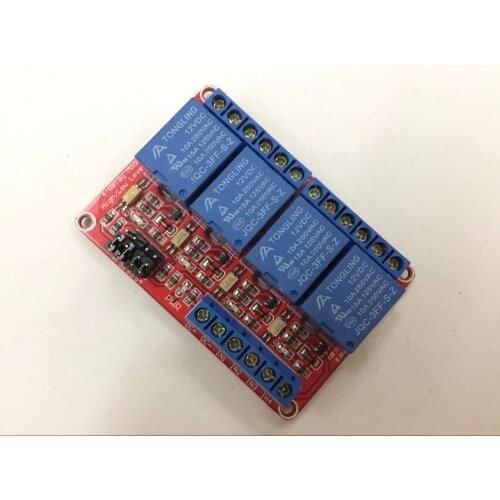 12V 4 Channel Relay Module With Optocoupler Isolation Supports High and Low Trigger 4 Road Relay RM003