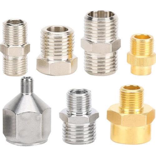 7pcs Airbrush Hose Adapter Professional Airbrush Adaptor Kit 1/8in 1/4in BSP Connector for Compressor Airbrush Hose