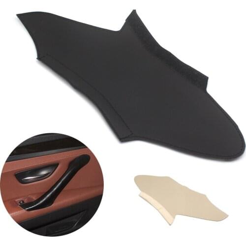Car Microfiber Leather Interior Door Handle Panel Pull Cover Trim For BMW 5 Series F10 F18 2011 2012 2013 2014 2015 2016 2017