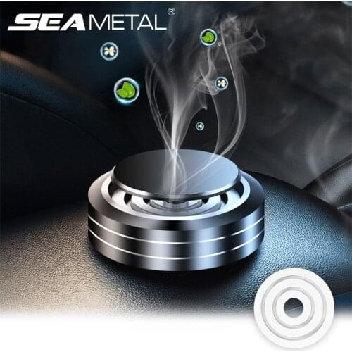 Car Sticker Interior Air Freshener Aluminum Alloy Shell Diffuser Solid Flavoring Reduce Odor Auto Freshener Car Products