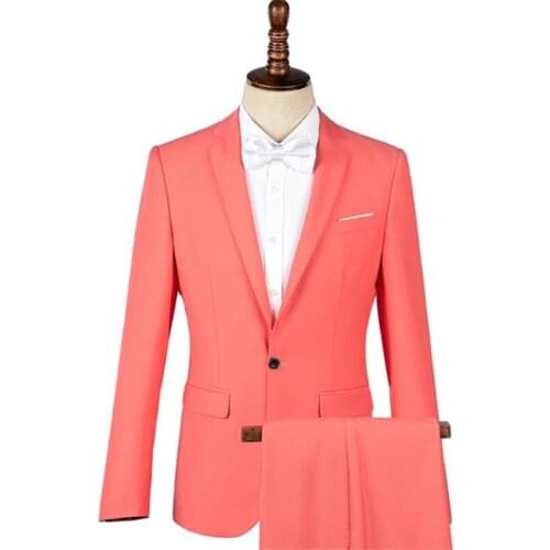 Blazers mens color suits host singer dress photo studio evening ensembles homme stage costumes костюм мужской wedding dress