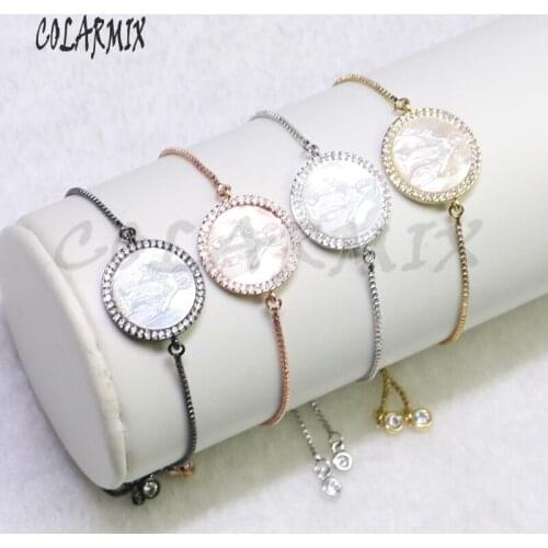 10 pieces shell Virgin Mary bracelets bracelet bangle shell stone jewelry wholesale jewelry handcrafted beaded bracelets 9073
