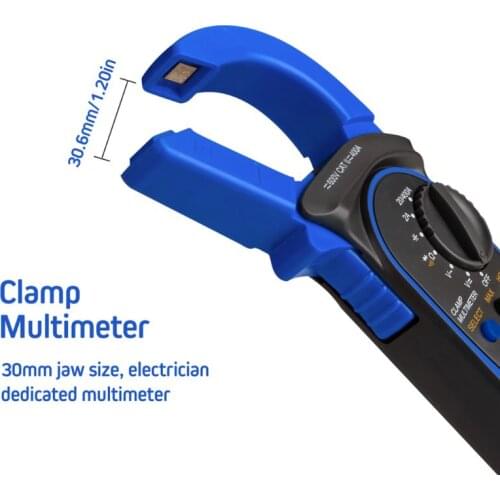 Digital Clamp Multimeter ST-201 True RMS LCD Multifuction Ohm DC AC Voltmeter AC Ammeter Data Tester