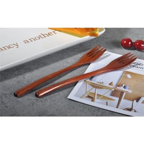 20# Wooden Spoon Fork Bamboo Kitchen Cooking Utensil Tools Soup-Teaspoon Tableware Portable Tool Kitchen Accessories