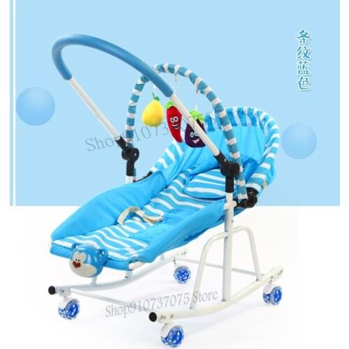 Baby Rocking Chair Comfort Chair Sleeping Baby Reclining Chair Cradle With Baby Toy Newborn Rocking Bed
