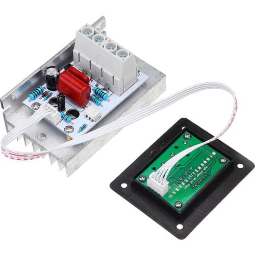 AC 220V 10000W SCR Digital Control Electronic Voltage Regulator Speed Control Dimmer Thermostat + Digital Meters Power Supply