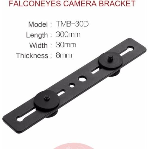 Falcon Eyes TMB-30D Camera Flash Bracket Light Stand Mount Holder with Two Hot Shoe for Universal Flash Photo Studio Accessories