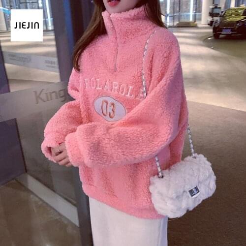 Женские флисовые толстовки JIEJIN China At AliExpress