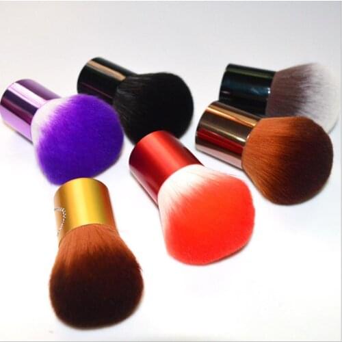 Kabuki Powder Makeup Brushes Soft Portable Blush Brush Foundation Make Up Nail Beauty Essential 6 Colors Premium Quality T0289