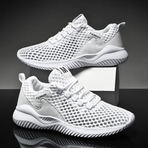 Men Casual Shoes Fashion Breathable Walking Mesh Flat Shoes Men White Sneakers Women 2020 Tenis Feminino Female Shoes