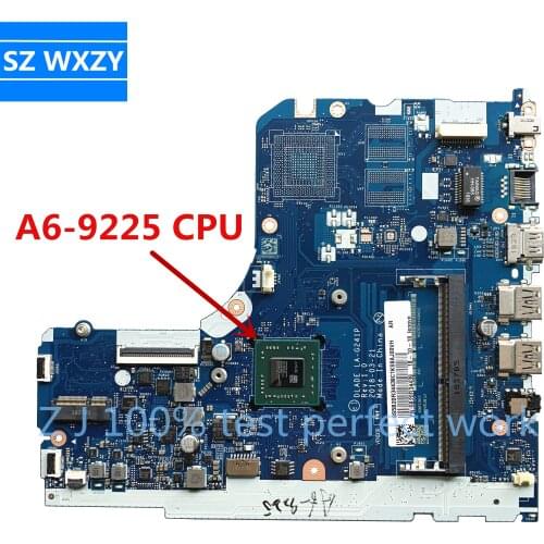 For Lenovo Ideapad 130-15AST Laptop Motherboard With A6-9225 CPU DLADE LA-G241P FRU 5B20R34439 DDR4 MB 100% Tested Fast Ship