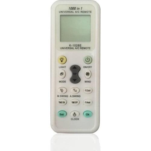 Multifunctional LCD Air Conditioner Remote Control K-1028E Universal Remote Control Replacer with Illuminator