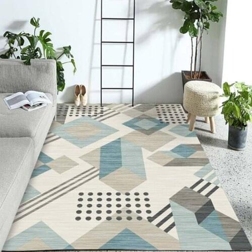 Fashionable simple geometric carpet modern sofa table living room carpet childrens play floor living room floor mats can be cus