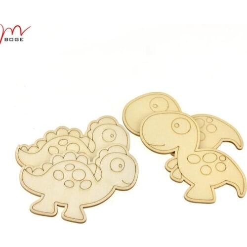 Set of 50pcs Little dinosaurDIY Wood Cut Outs wooden kids toys