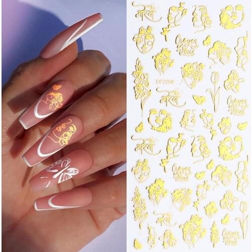 2Pcs Xmas Snowflakes/Maple Leaf Nail Stickers Adhesive Decals Manicure Decor DIY Manicure Decoration